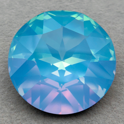 Swarovski 1201 Round FS, White Opal Vitrail Light F