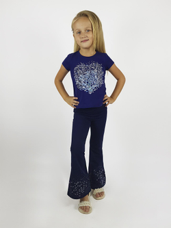 17-17-6 Брюки для девочки Luneva