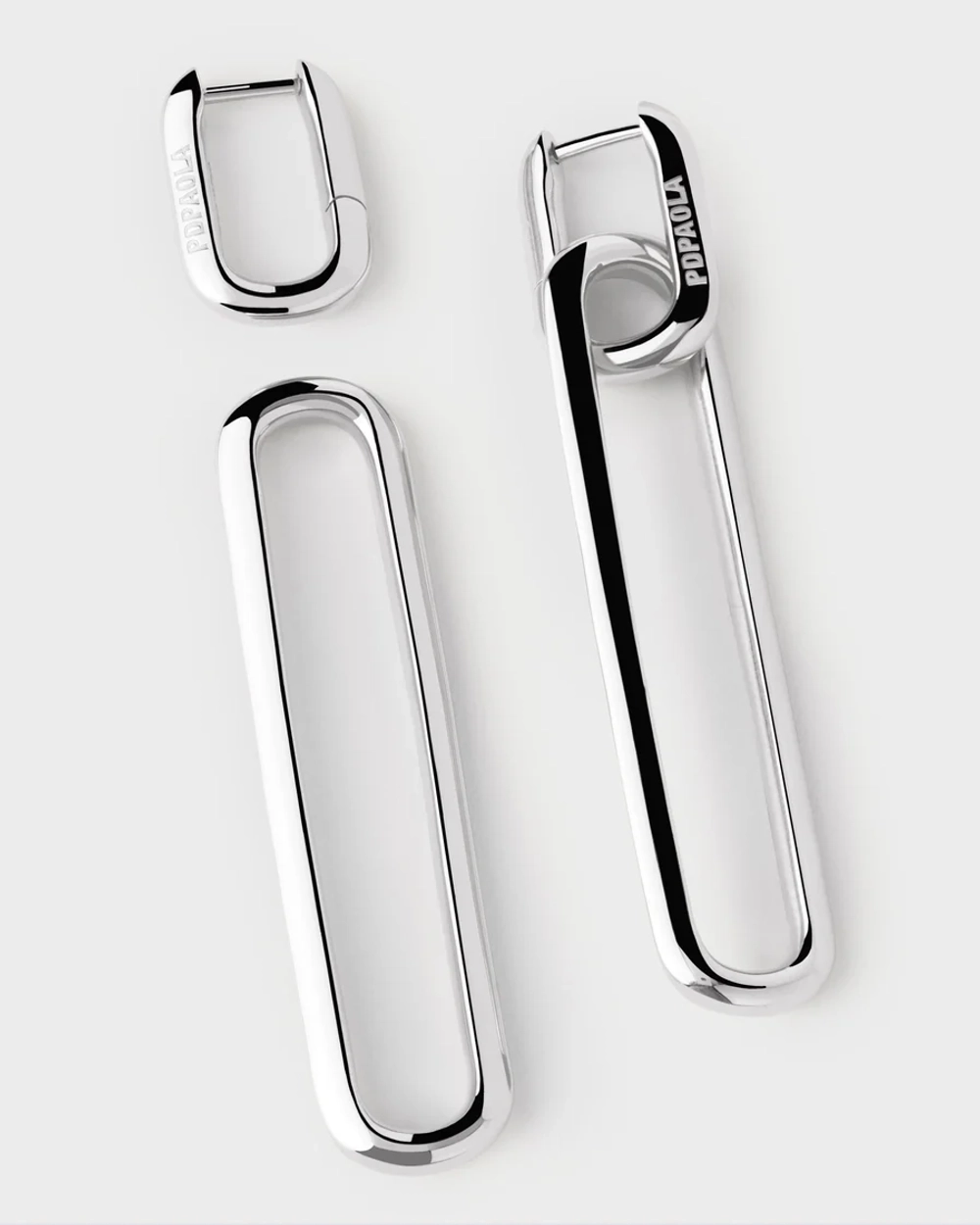 Серьги Drop Серебро 925 пробы покрытое родием