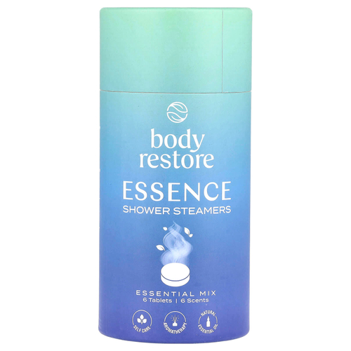Body Restore, Пароварки для душа Essence, смесь Essential, 6 таблеток, 5,3 унции