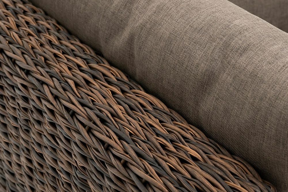 "Лунго" модуль диванный угловой с подушками, цвет коричневый (гиацинт)