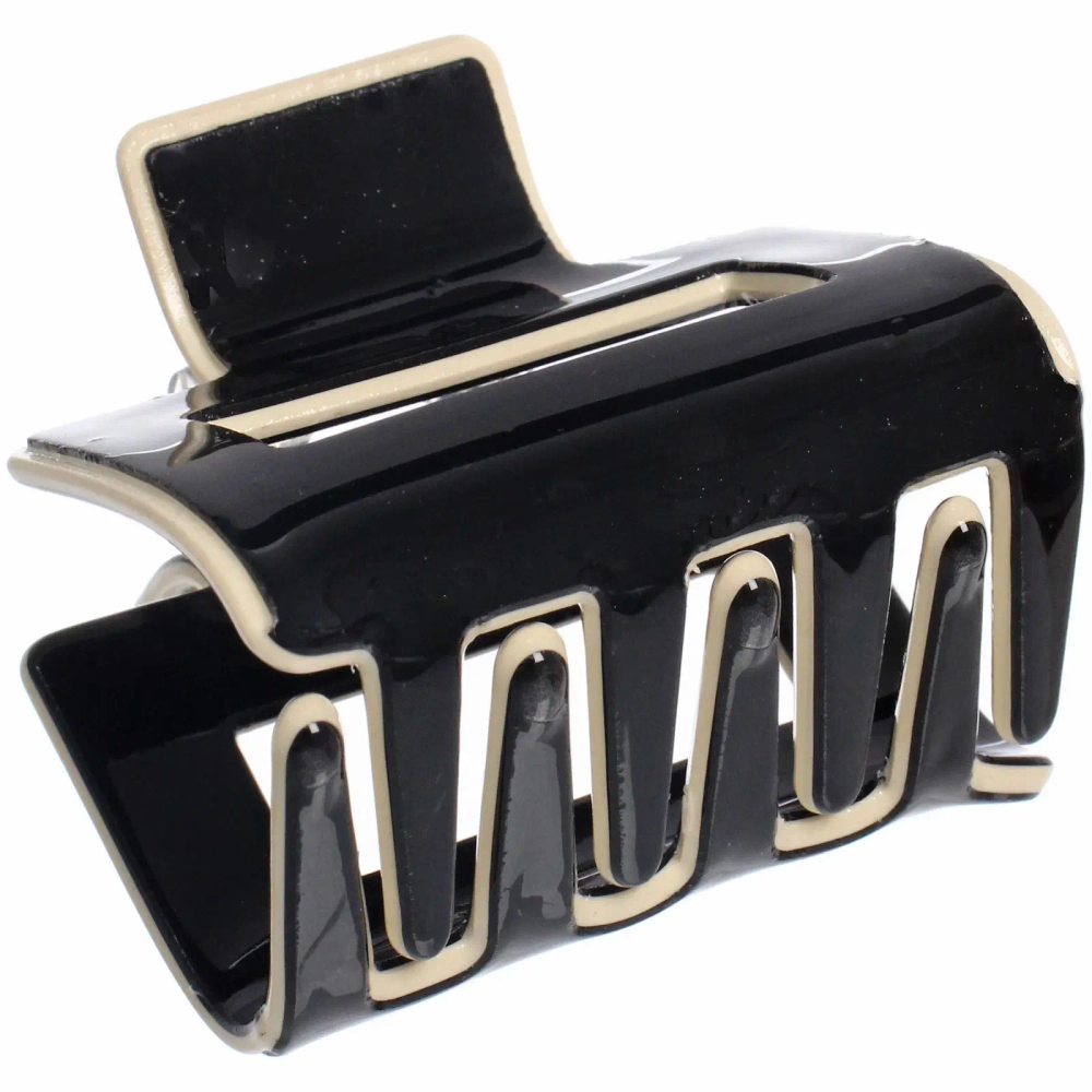 Заколка - краб для волос «AKS-EMPIRE», цвет черный, 5*4,5см