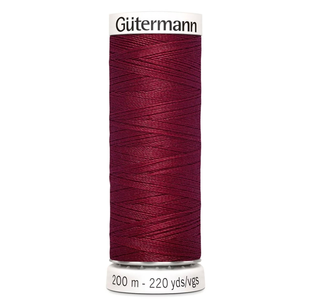 Нить Sew-All 200 м, Gutermann, 910 красно-малиновый