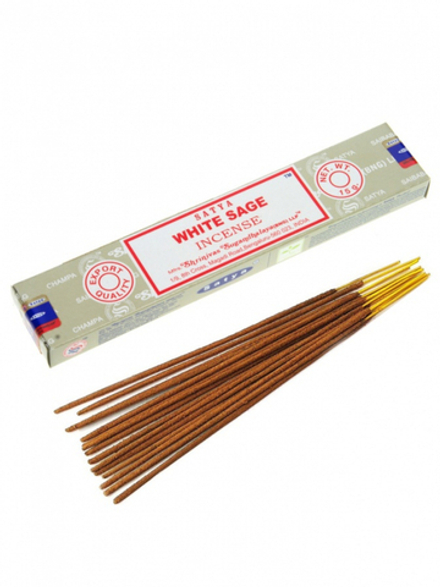 SATYA White Sage Incense Благовоние Белый Шалфей 15г