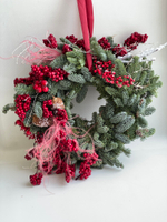 Новогодний венок "Морозные ягоды"