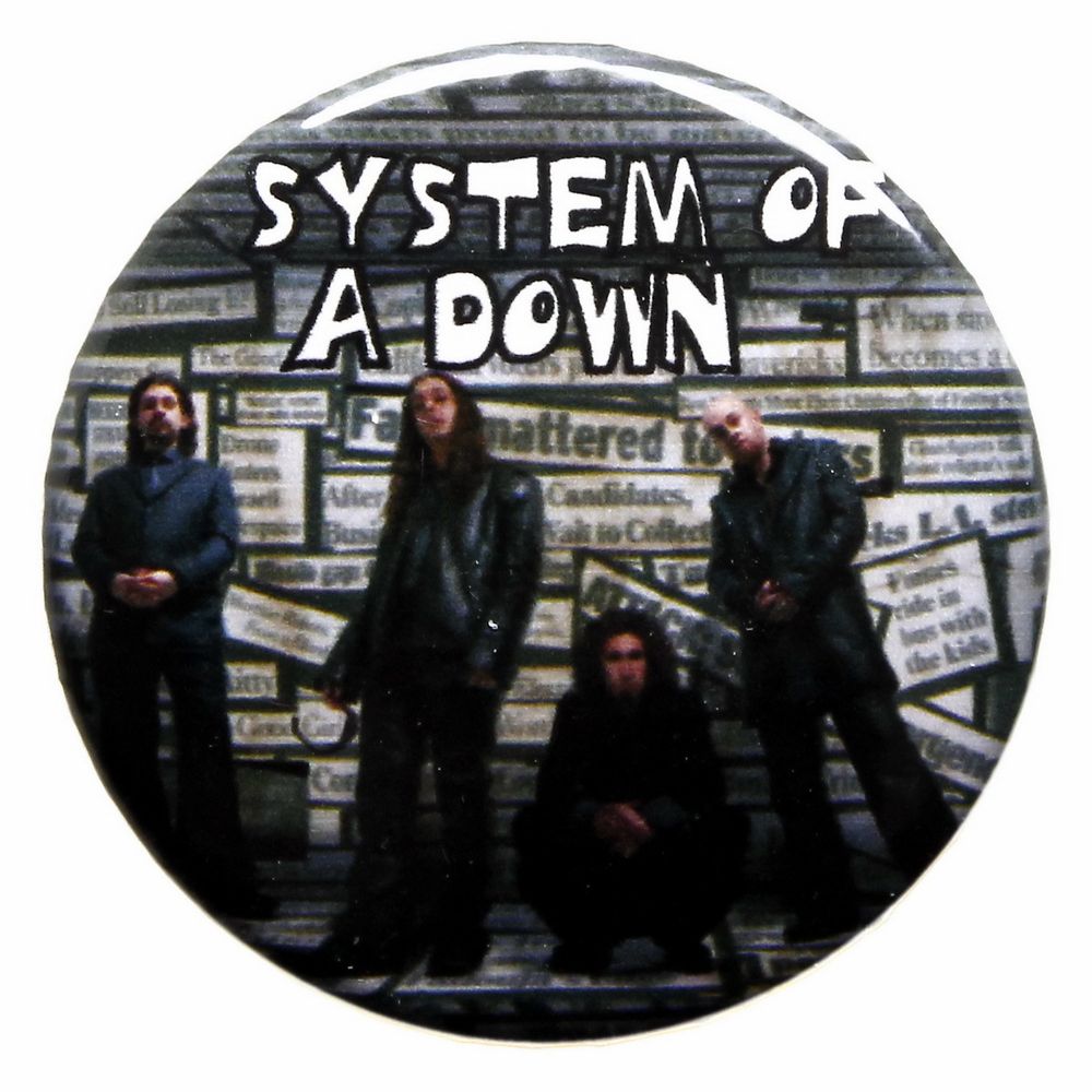 Значок металлический на булавке группы System Of A Down