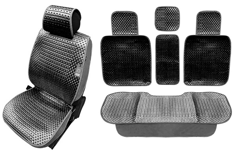 Накидки сидений ПОЛНЫЙ Coolpart MAXIMAL LUX (кт 5пр) - JJ-93-BLBL черный/ черный A