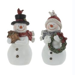 GAEM Фигурка декоративная "Снеговик", L8 W7,5 H15,5 см, 2в.