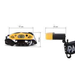 Фонарь налобный светодиодный ЭРА Рабочие GA-804 аккумуляторный яркий 4 режима желто-черный | Налобные фонари