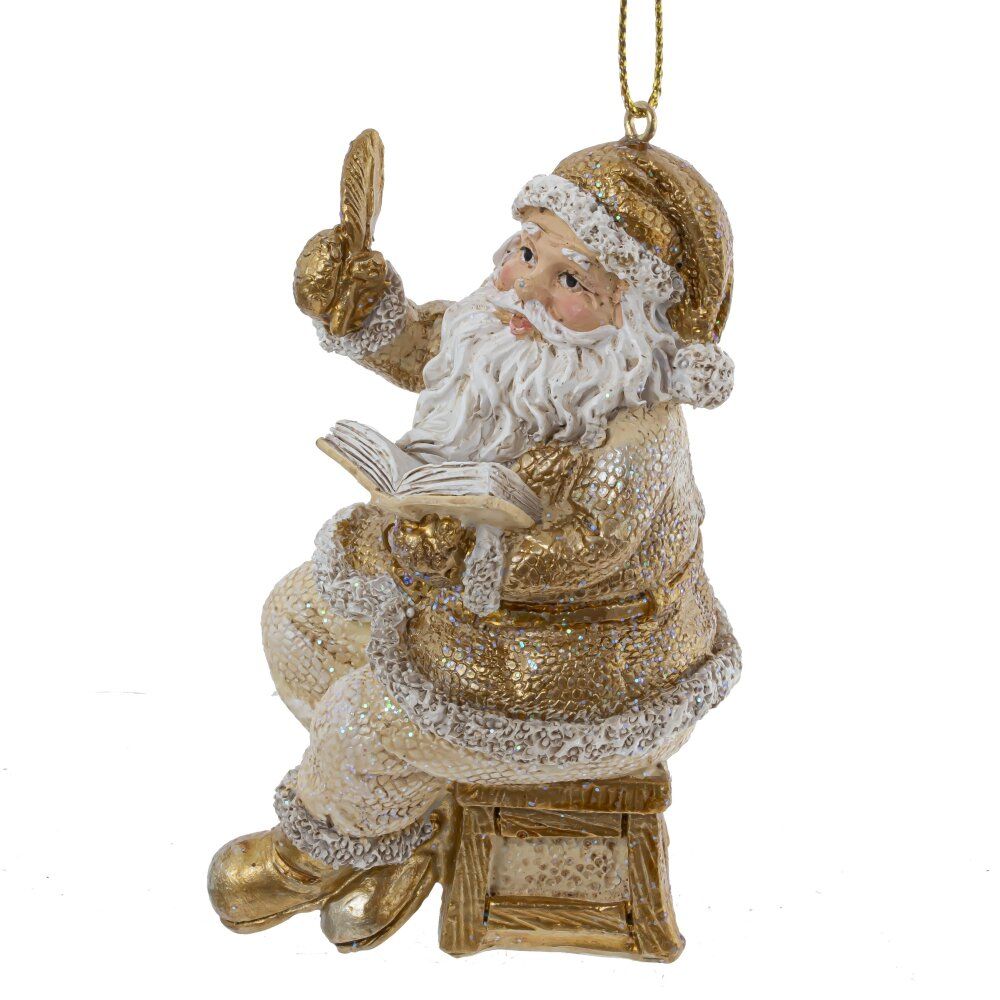 GAEM Фигурка декоративная подвесная "Дед Мороз", L4,5 W5,5 H9,5 см