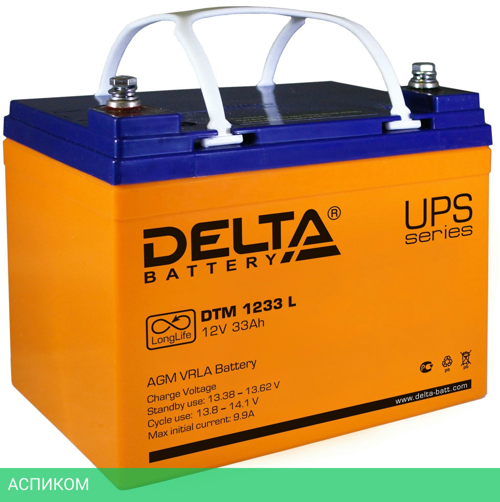 Аккумулятор для ИБП Delta DTM 1233L