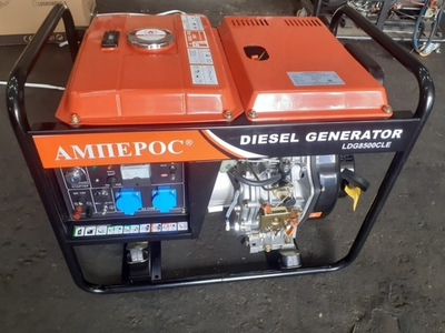 Дизельный генератор 7 кВт АМПЕРОС LDG 8500CLE