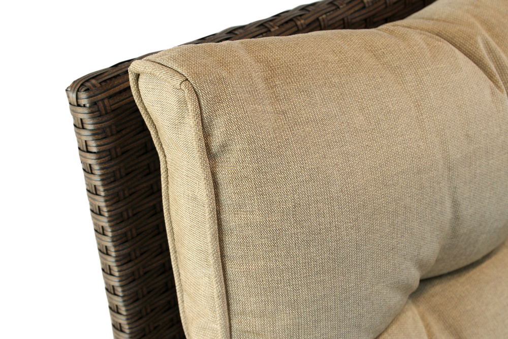 Набор мебели Версаль ПРЕМИУМ-2 арт.SFS019 коричневый, бежевый 4 уп.(ротанг коричневый, подушки бежевые) "Garden story"