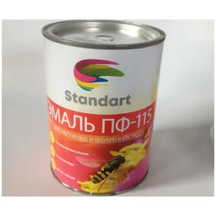 STANDART Эмаль ПФ-115 Спелая вишня 2,6кг (Кубанские краски)