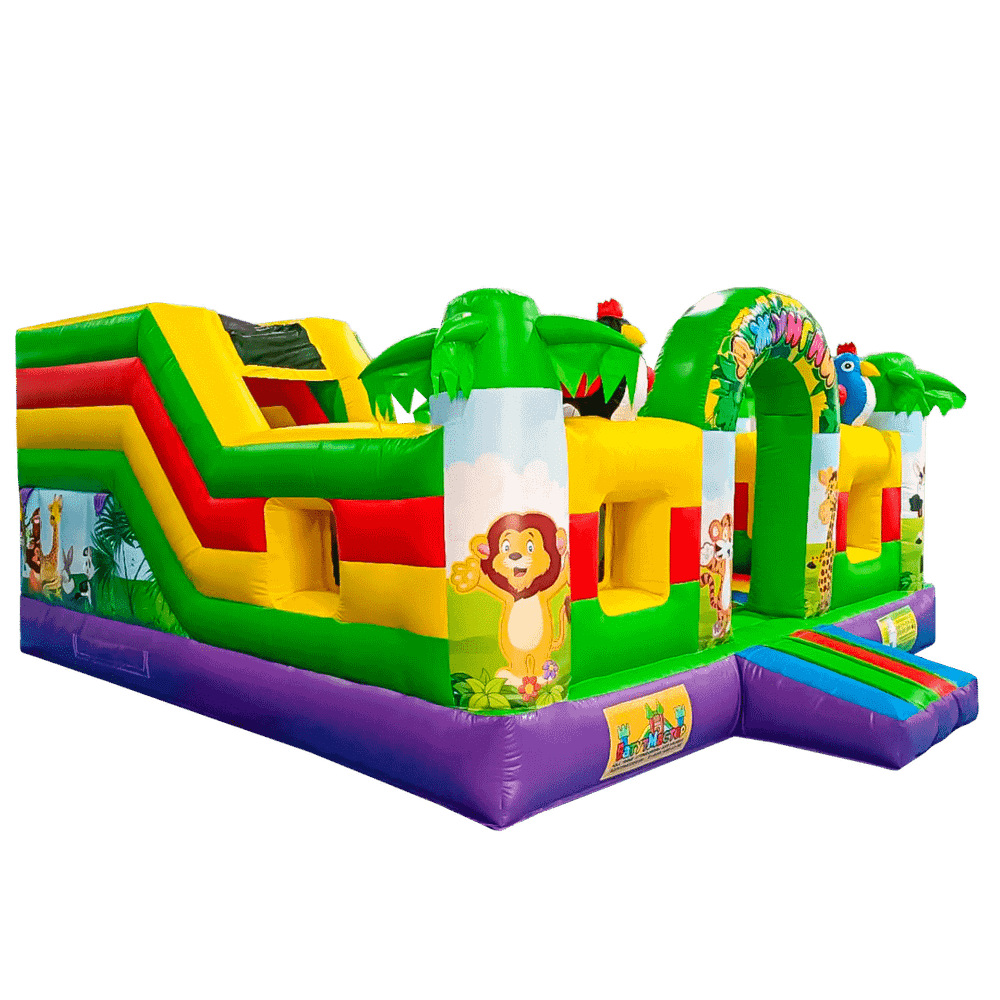 Коммерческий надувной батут «Сафари-джунгли ЭКСТРА», 5*5*2,5 м.