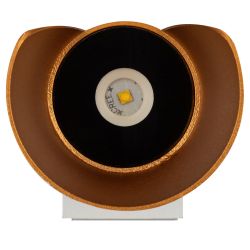 Декоративная подсветка ЭРА WL42 WH+GD светодиодная 10Вт 3500К белый/золото IP54 для интерьера, фасадов зданий