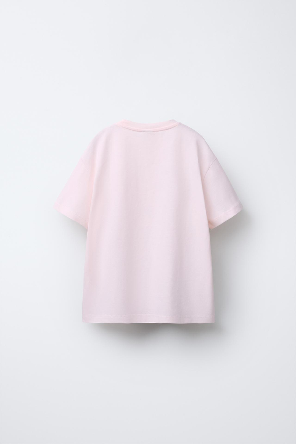 ZARA ФУТБОЛКА С ПРИНТОМ, РОЗОВЫЙ