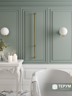 Полотенцесушитель Винтаж 1 120х4 Золото лак