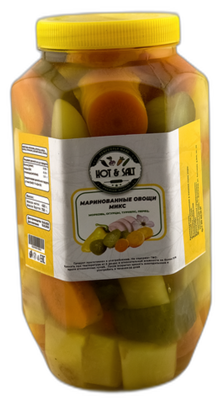 Маринованные овощи микс HOT & SALT