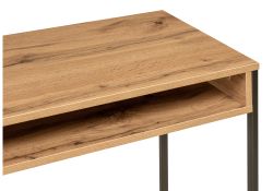 Письменный стол Лео Лофт 85х39х75 дуб вотан / матовый черный