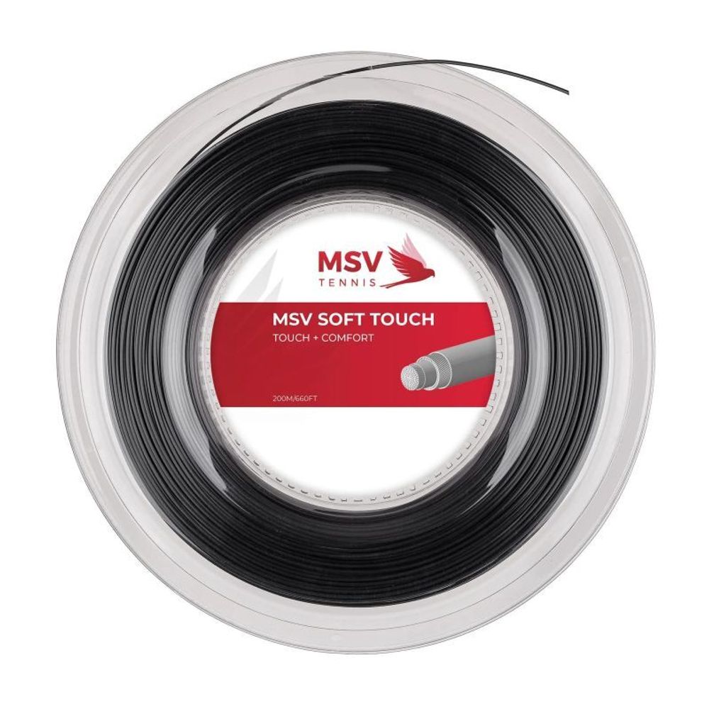 Теннисные струны MSV Soft Touch (200 m) - black