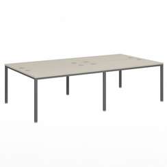 Бенч-система 2800х1432х750 для 4 рабочих мест на металлокаркасе Lite VL-51-02