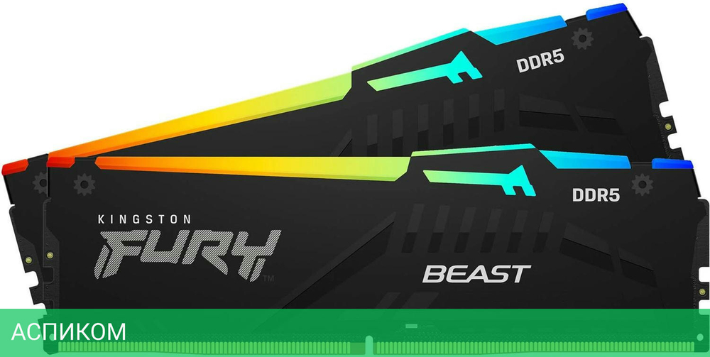 Оперативная память Kingston Fury Beast Expo Gaming 16GB DDR5 RGB (KF560C36BBEAK2-16)