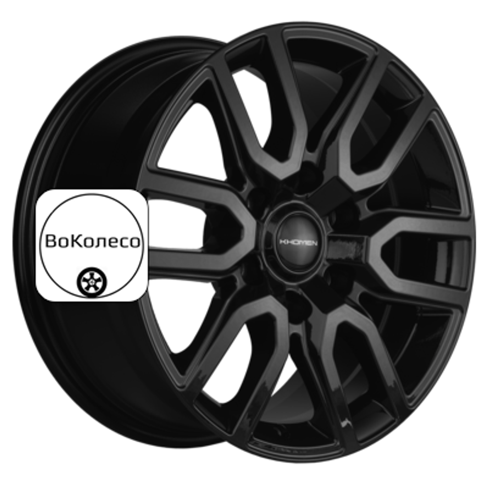 8x17/6x139,7 ET38 D67,1 KHW1723 (L200) Black Khomen Wheels