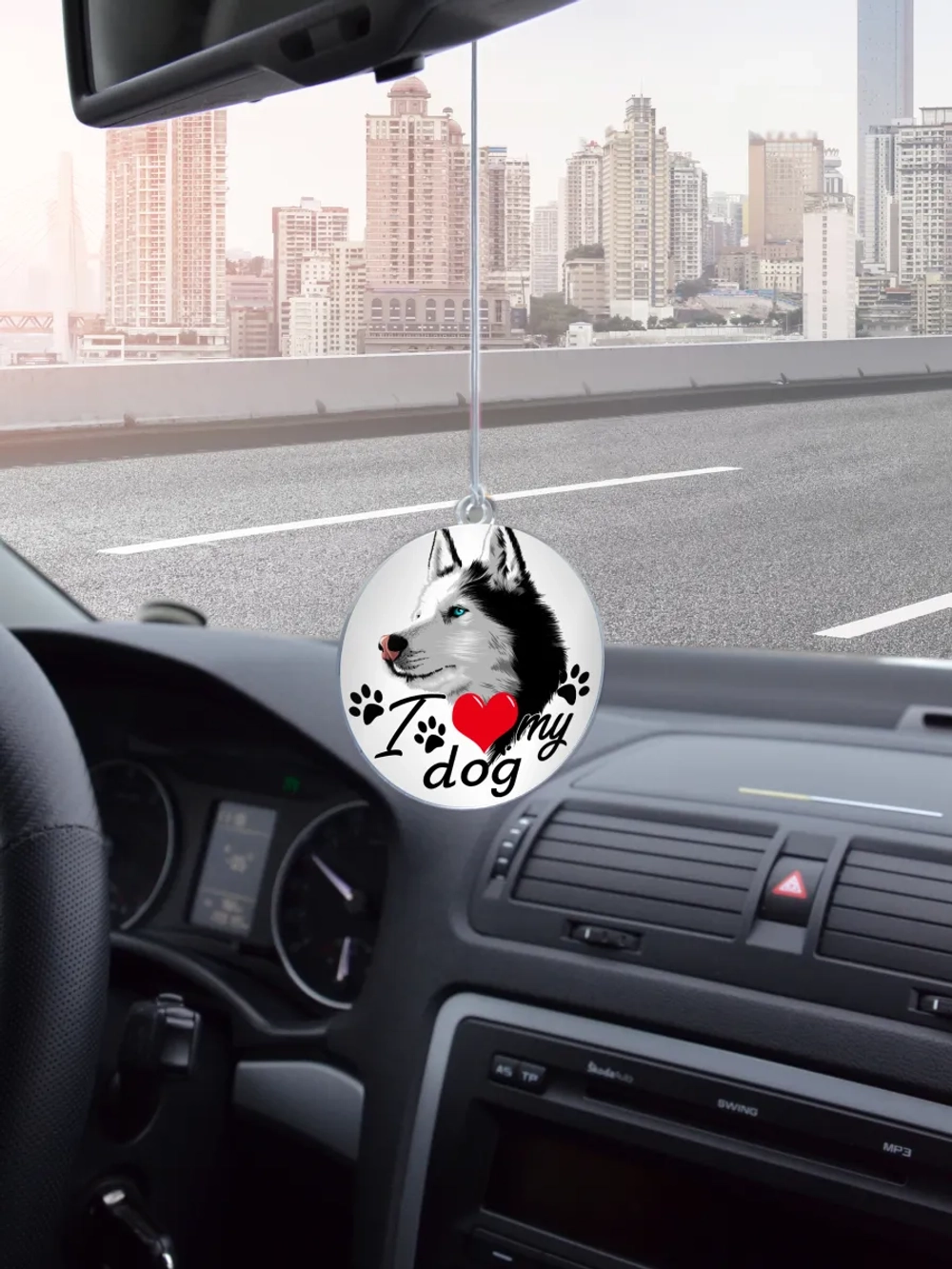 Подвеска в машину - Сибирский хаски