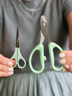 Ножницы и кусачки для флористической проволоки / Набор из двух инструментов для лепки декоративных цветов из сахарной мастики, глины, холодного фарфора