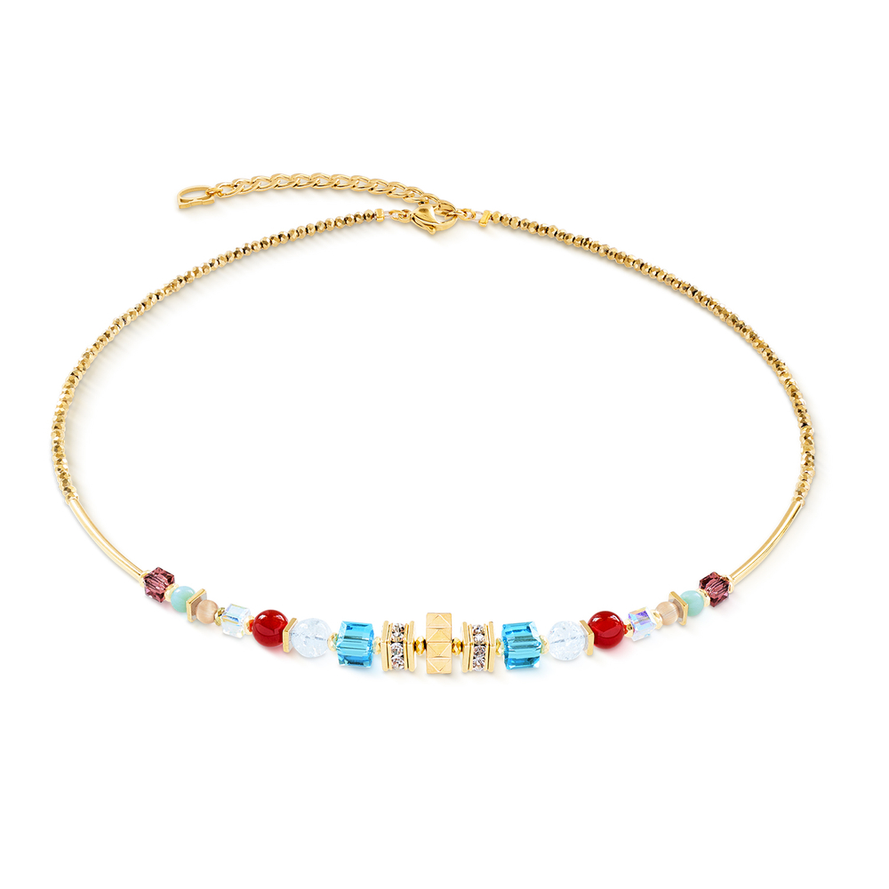 Колье Coeur de Lion Multicolour Gold 3023/10-1516