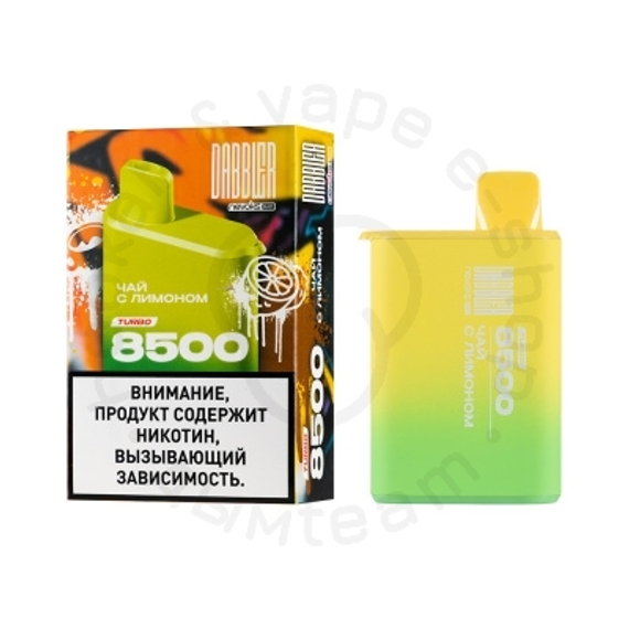 Одноразовая ЭС DABBLER TURBO 8500 с ароматом чая с лимоном, 20мг/см3, 8,5 мл (М)