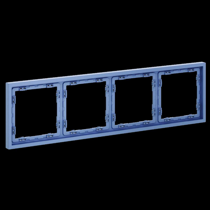 Рамка пластиковая S70 на 4 поста, (деним) Voltum VLS100415