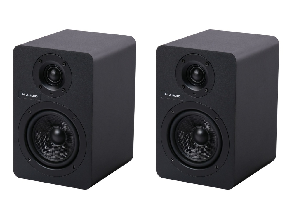 N-Audio X5-N-Audio Акустическая система, активный студийный монитор, 70Вт. Размеры (ШxГxВ): 176 х 200 х 250 мм. Вес: 5,5 кг.