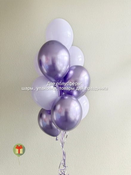 Фонтан из шаров Лиловый