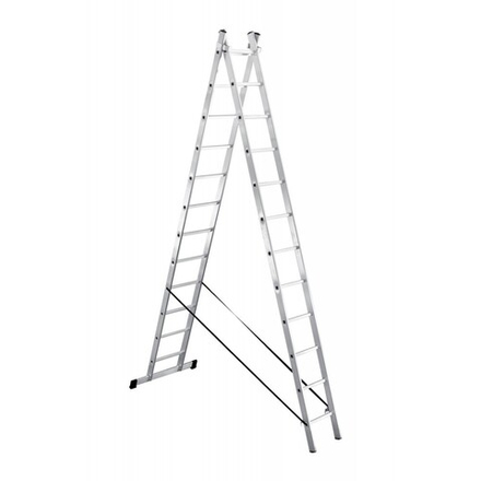Лестница алюминиевая 2 секционная 2*12 UFUK PRO 411212