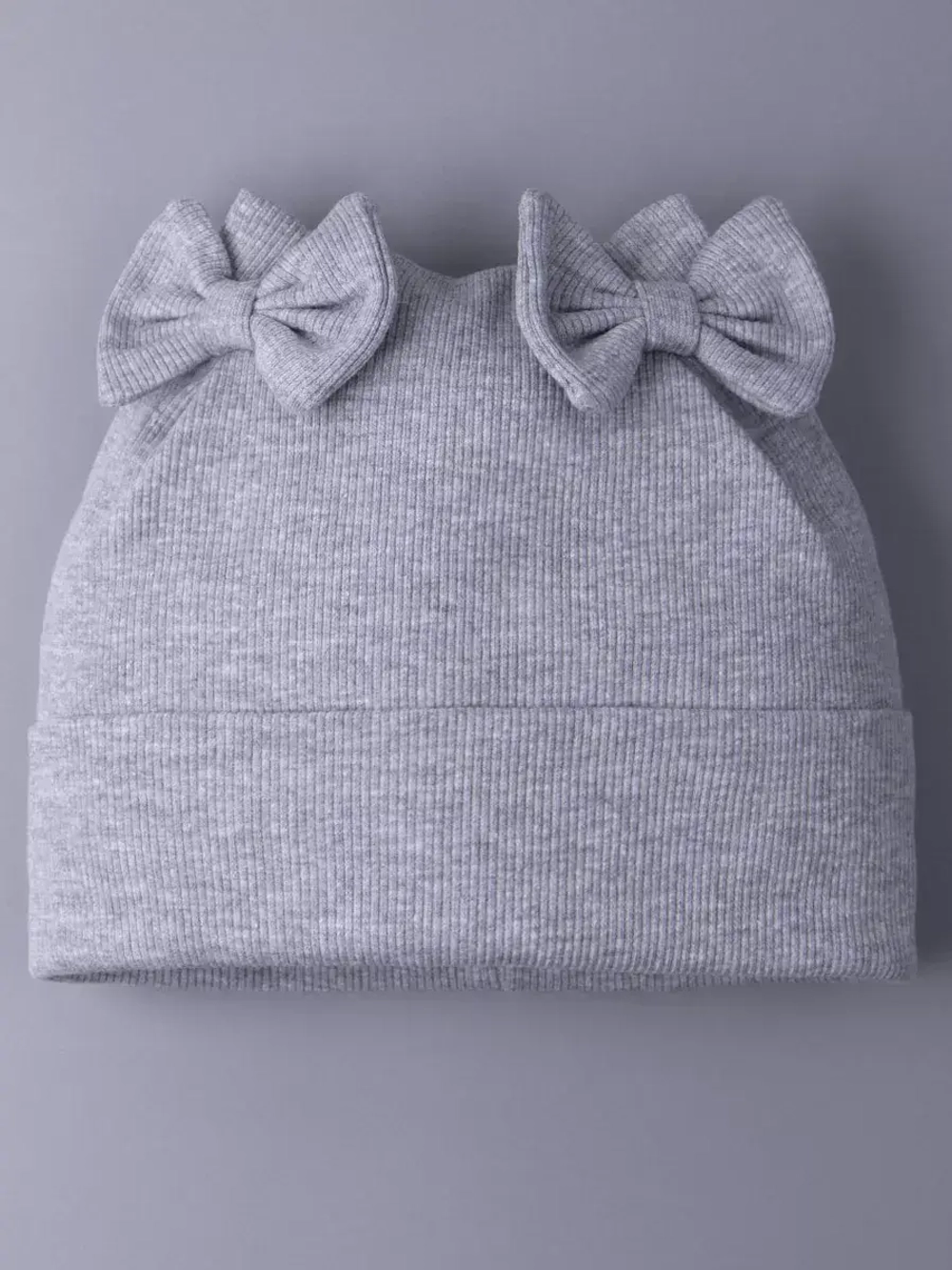 Шапка для девочки осенняя с бантиками