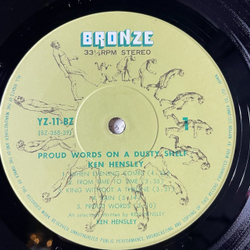 Винтажная виниловая пластинка LP Ken Hensley Proud Words On A Dusty Shelf (Japan 1973) (No Obi) Proud Words