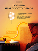 Светильник FRIENDME декоративный светодиодный No. TL01 белый. Яркость - 1000 lum. 12W. с пультом