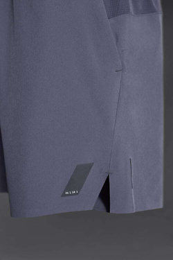 ZARA БАЗОВЫЕ СПОРТИВНЫЕ ШОРТЫ, СЕРО-СИНИЙ