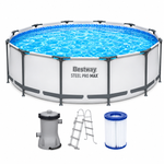 Bestway 56418 BW Каркасный бассейн Steel Pro Max 366х100см, 9150л, фил.-насос 2006л/ч, лестница
