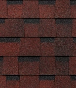 Ламинированная черепица Серия Dragon Europa, красный 2,38м2