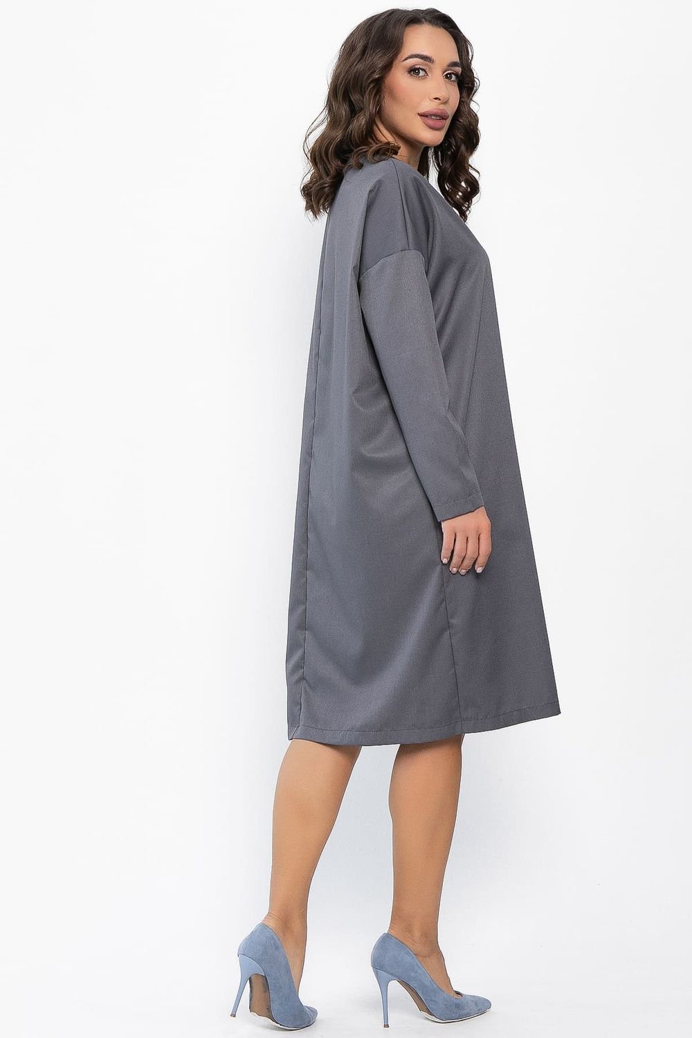 Платье Хюгге (темно-серое) П14121-25М LT Collection