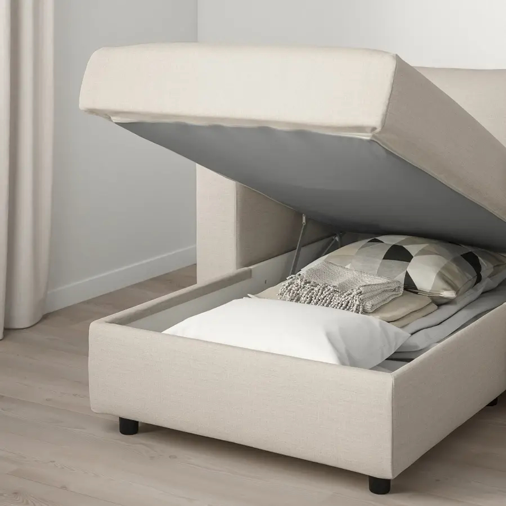 Кресло-шезлонг - IKEA VIMLE/ВИМЛЕ ИКЕА, 68х164х111 см, белый