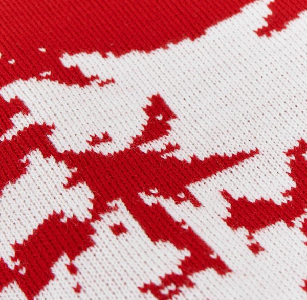 Свитер Candy Flip Двухсторонний красный/белый - фото 4