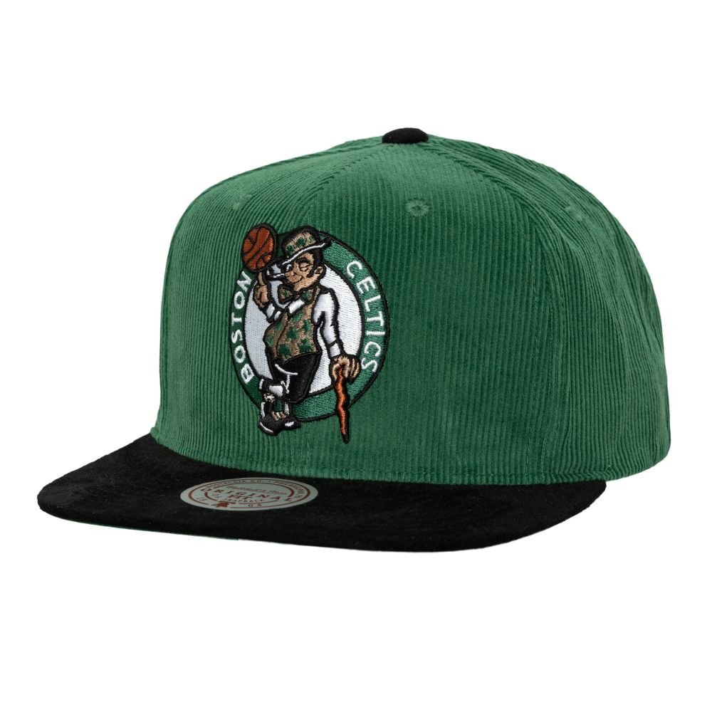 Кепка Mitchell&Ness NBA Sueduroy Snapback HWC Boston Celtics Green Cap