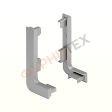 Заглушки внешние (открытые) к профилю L KB92 (лев/прав) Серебро A00