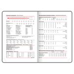 Ежедневник недатированный А5 138х213 мм, BRAUBERG GRADE, под кожу, 136 л., фиолетовый-жёлтый, 114462