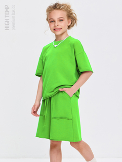 Костюм оверсайз с футболкой и шортами