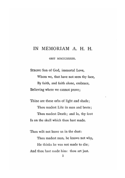 In memoriam | Alfred Tennyson